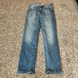 SLVR LAKE Women Premium Denim Jeans Blue Straight Leg Size 25